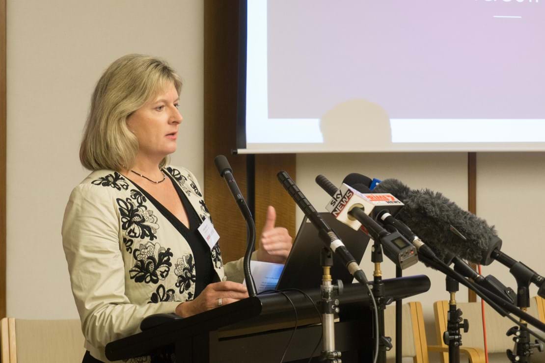 Painaustralia CEO Carol Bennett at the Cost of Pain Launch